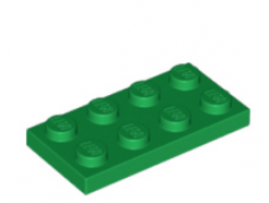 LEGO alkatrész - Green Plate 2 x 4