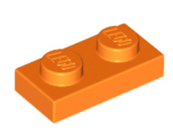 LEGO alkatrész - Orange Plate 1 x 2