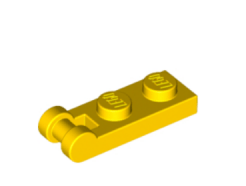 LEGO alkatrész - Yellow Plate, Modified 1 x 2 with Handle on End - Closed Ends