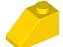 LEGO alkatrész- Yellow Slope 45 2 x 1