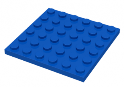 LEGO alkatrész - Blue Plate 6 x 6