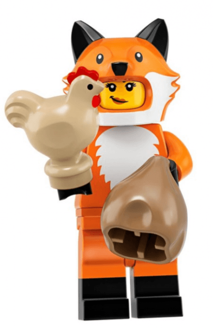 LEGO gyűjthető minifigura col19-14 - Fox costume girl
