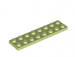 LEGO alkatrész - Yellowish Green Plate 2 x 8