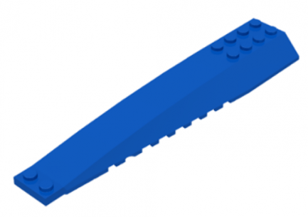 LEGO alkatrész - Blue Wedge 16 x 4 Triple Curved