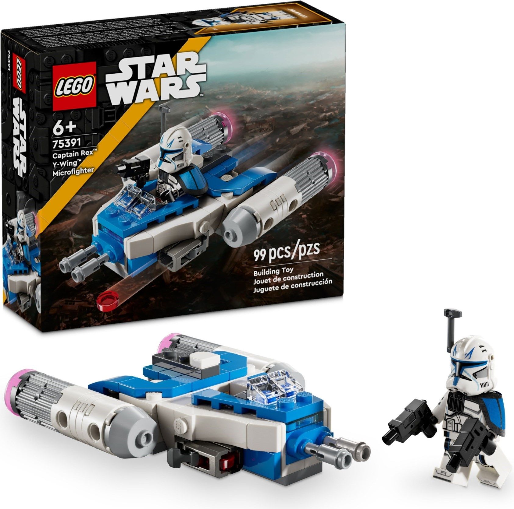 LEGO Star Wars 75391 – Captain Rex™ Y-Wing™ Microfighter – Mindörökké ...